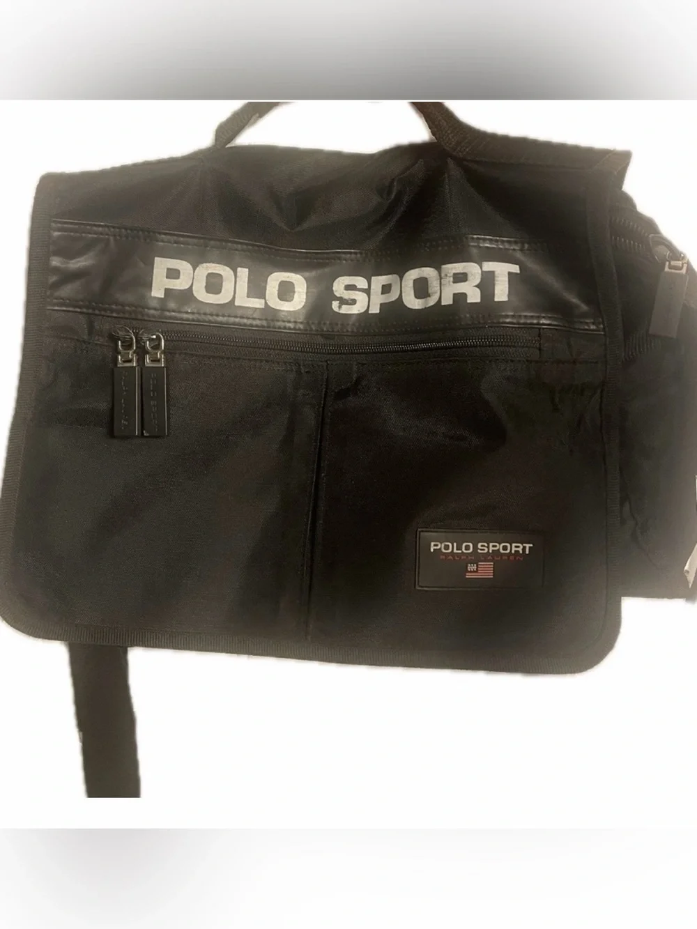 Polo Sport Messenger Bag Black
